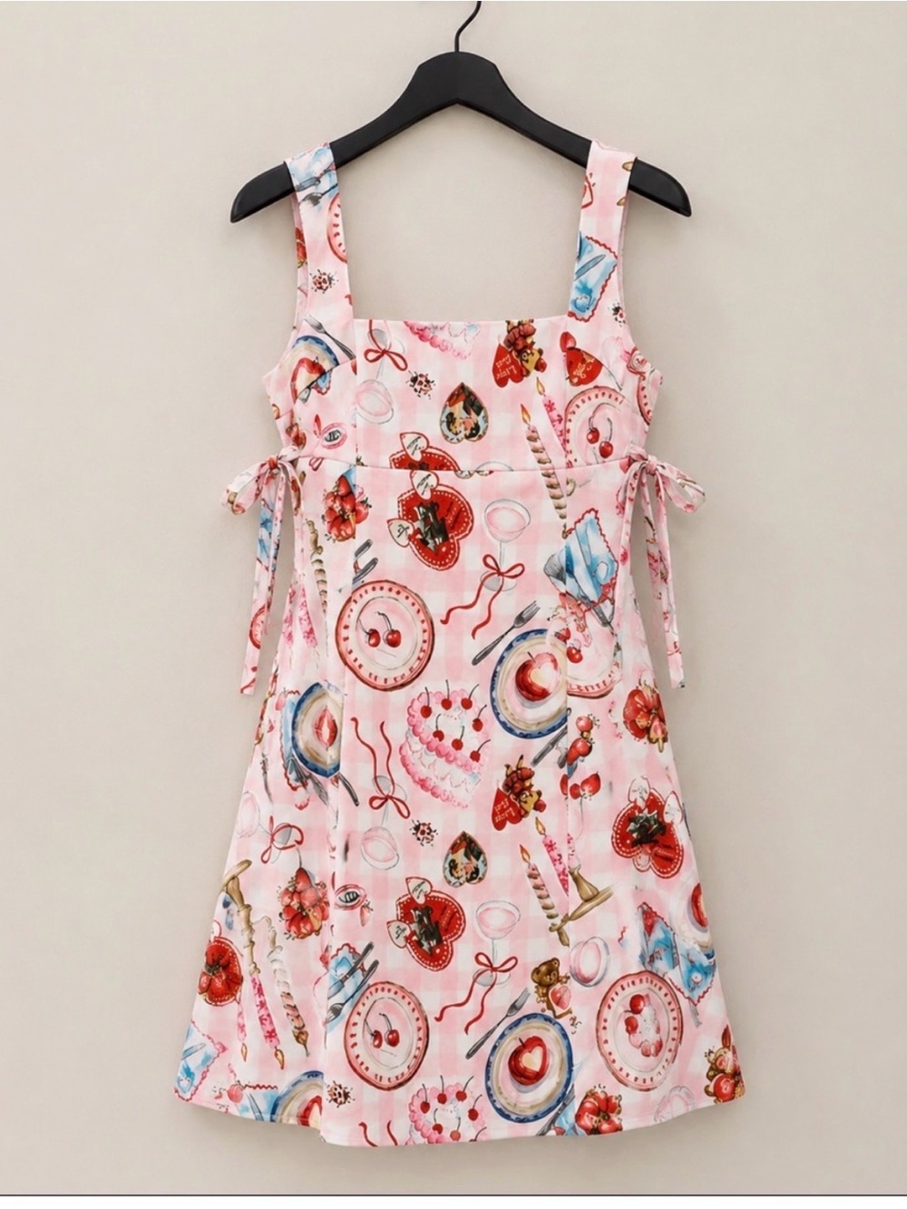 Urban Outfitters Pink Printed Sweet Treat Mini Dress - Picture 7 of 8